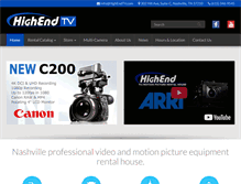 Tablet Screenshot of highendtv.com